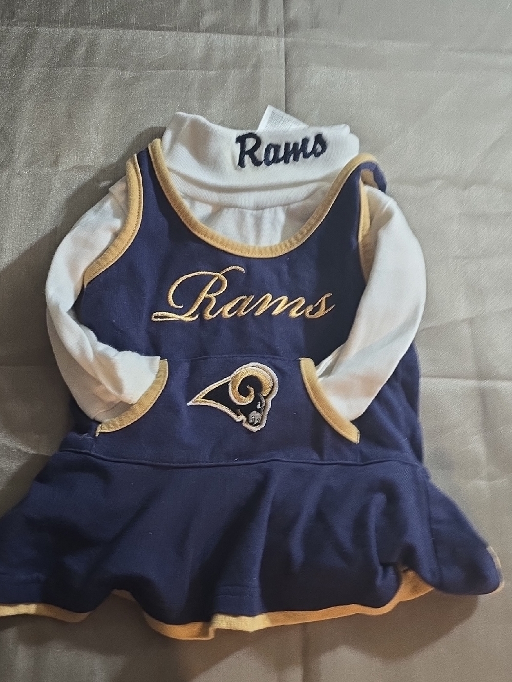NFL Rams Navy and Gold Girls Matching Set